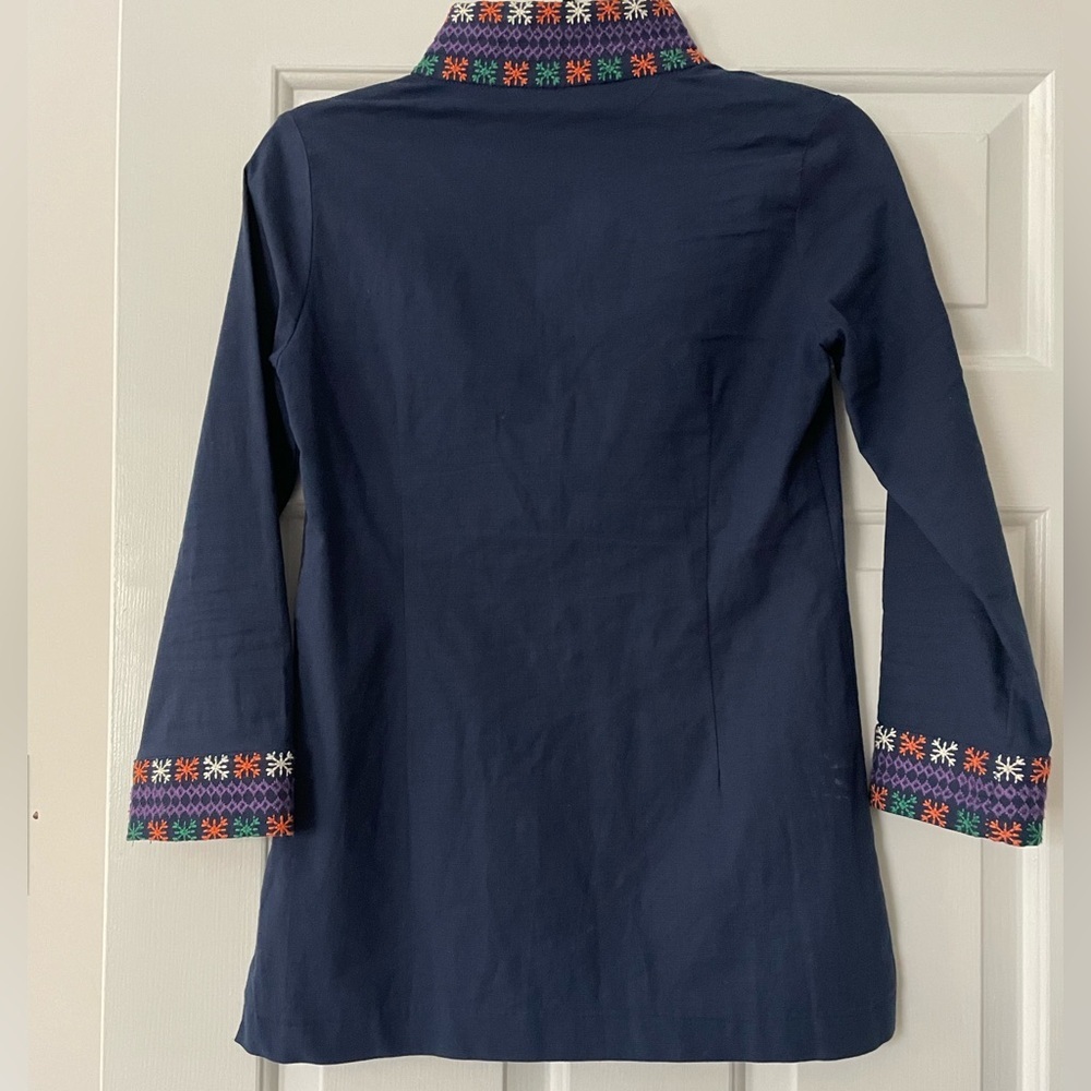 CK Bradley Navy Tiki Tunic XS - Picture 3 of 5